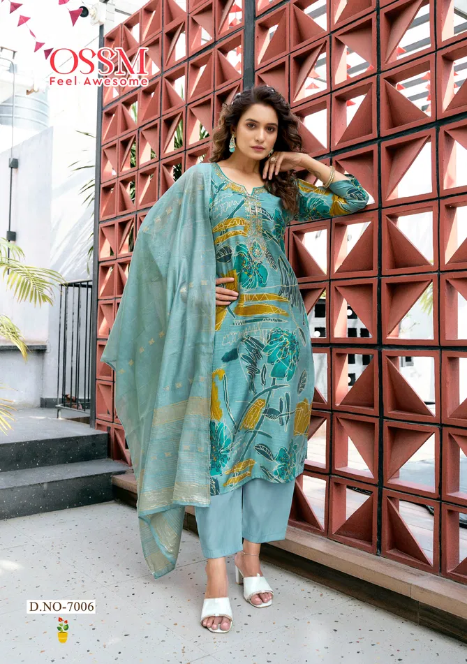 Muskan Vol 7 By Ossm Vetican Silk Kurti With Bottom Dupatta Orders In India